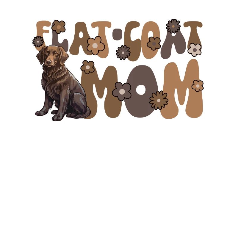 Flat Coated Retriever Groovy Flat-Coat Mom