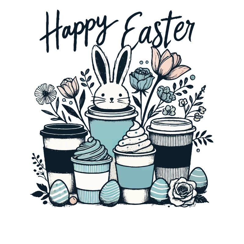 Easter Coffee Lovers Easter Bunny Coffee