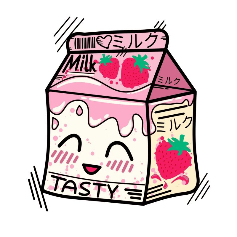 Kawaii Erdbeermilch