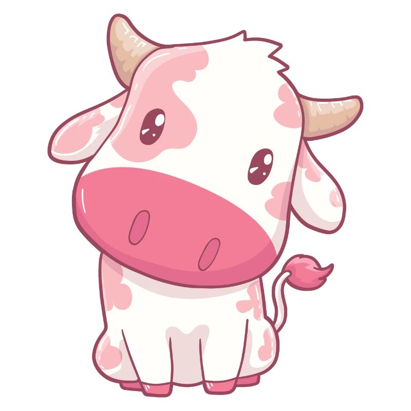 Kuh Erdbeerkuh Kawaii