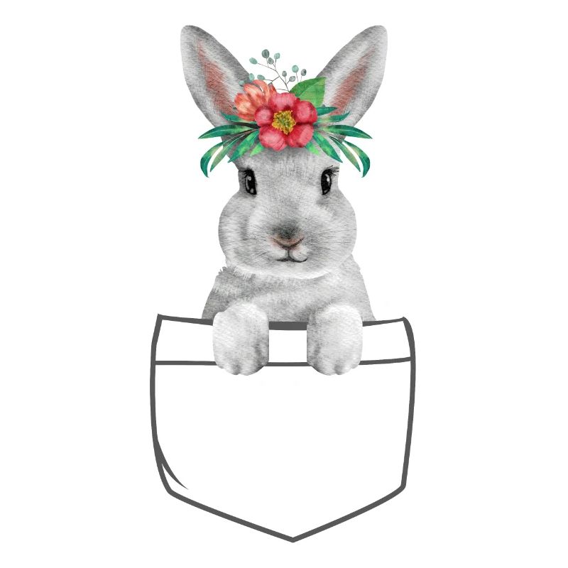 Rabbit Easter Flowers Rabbit Mom
