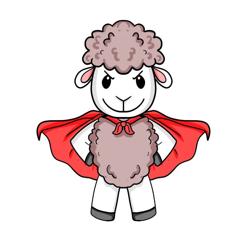 Schaf Superheld