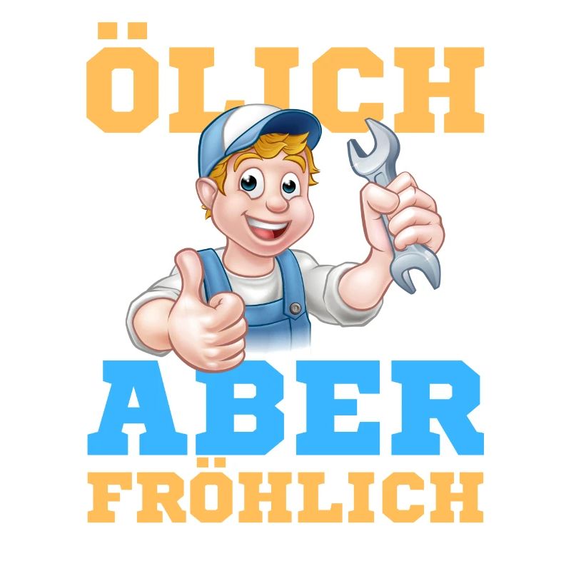 Fröhlicher Schrauber Werkstatt-Design