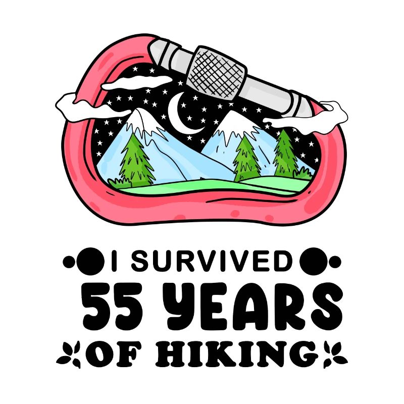 Mountain Wanderer 55th Birthday 55 Years Old Gift