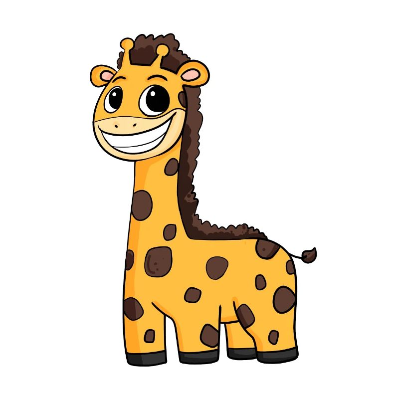 Giraffe Kinder Motiv Niedlich