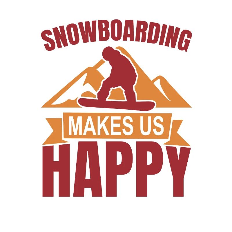 Snowboarding makes us happy