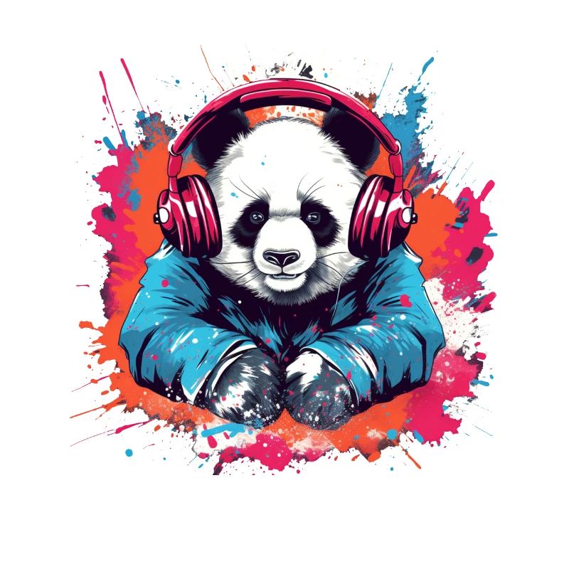 Panda als Dj