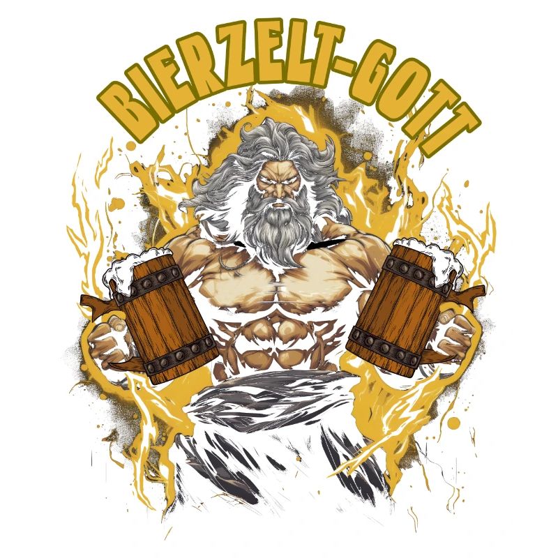 Bierzelt Gott Biertrinker Geschenk