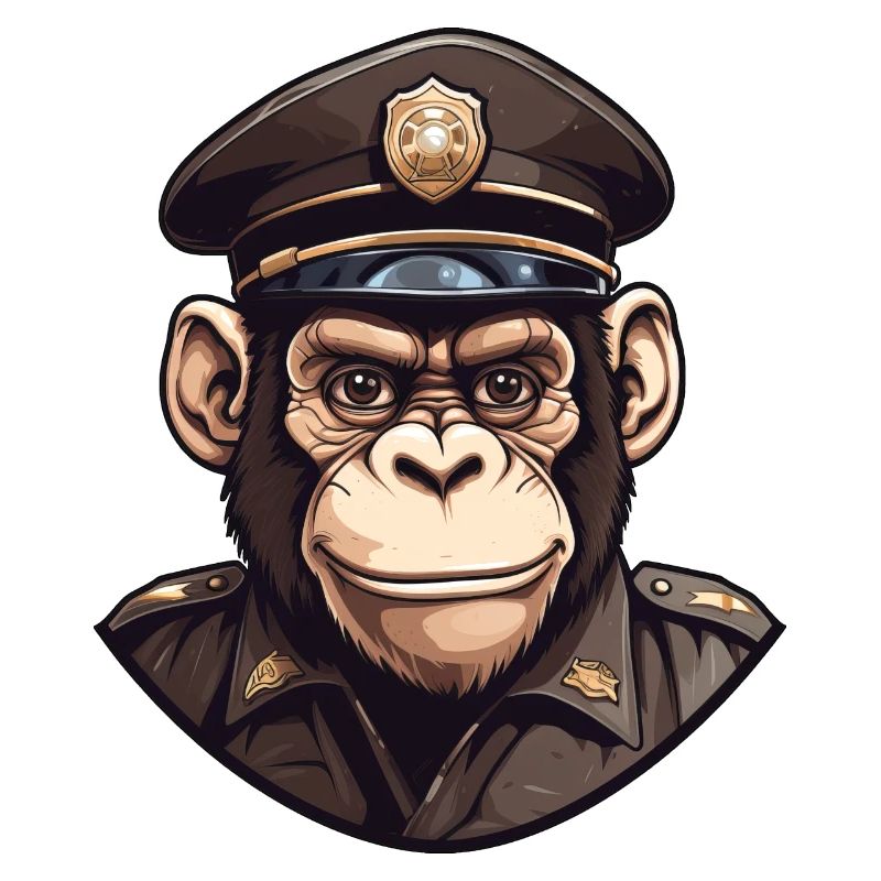 Polizei Schimpanse