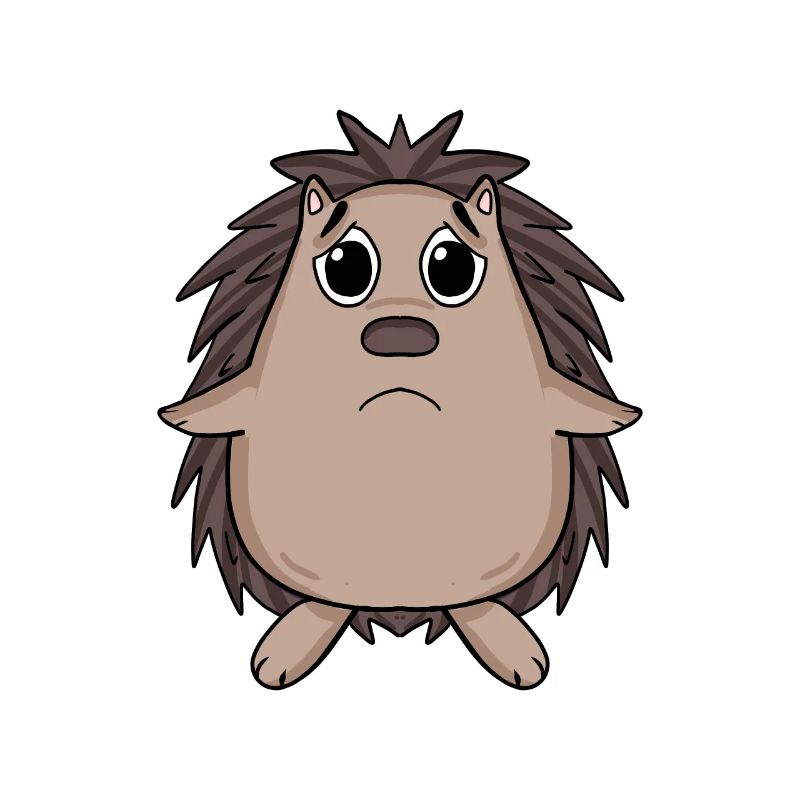 Igel Traurig - trauriger Igel