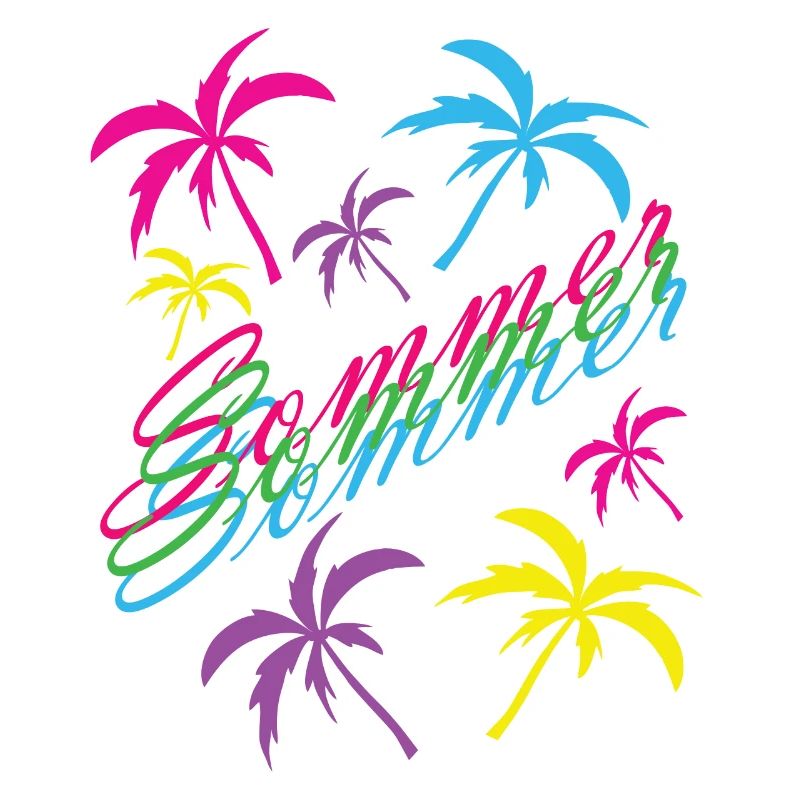 Neon Sommer Palmenfeeling