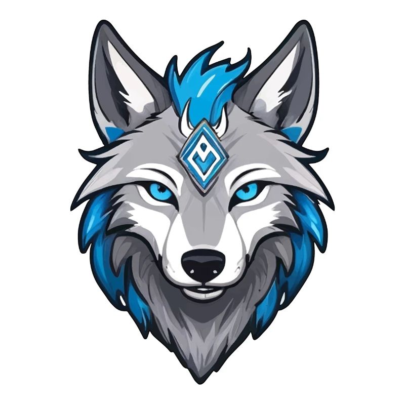 Runic Viking Wolf