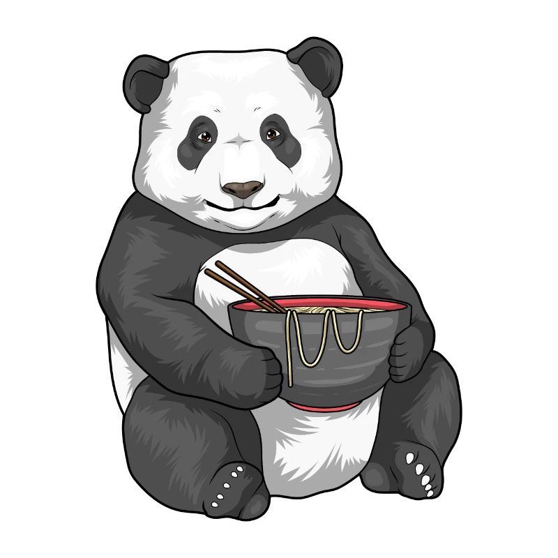 Panda Koch Ramen Kochen
