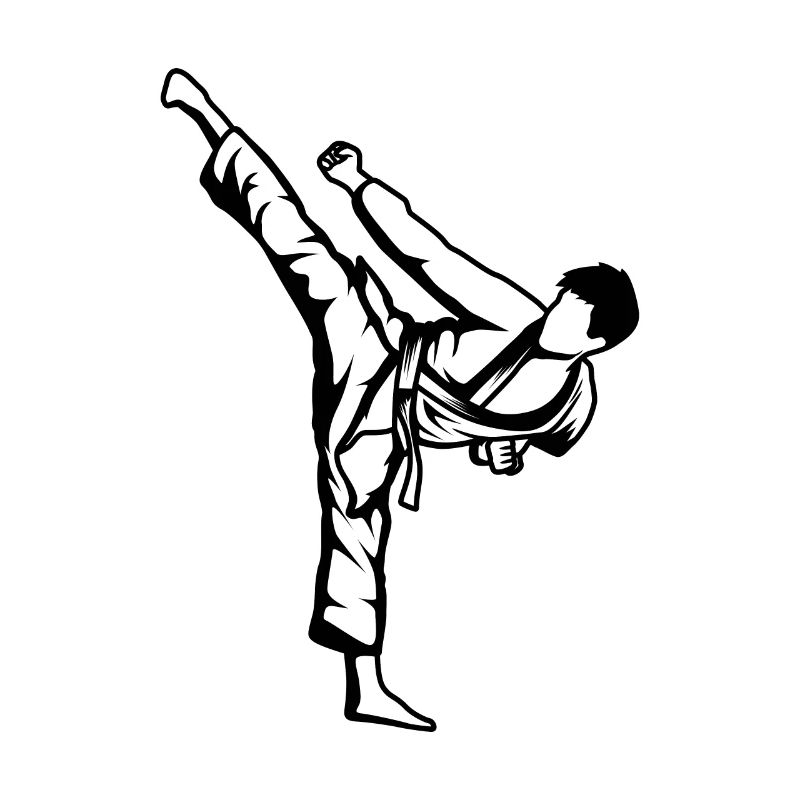 Karate Junge Zeichnung