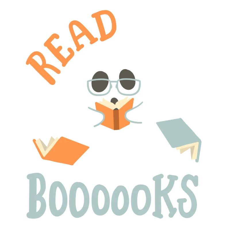 Geist liest Buch Halloween