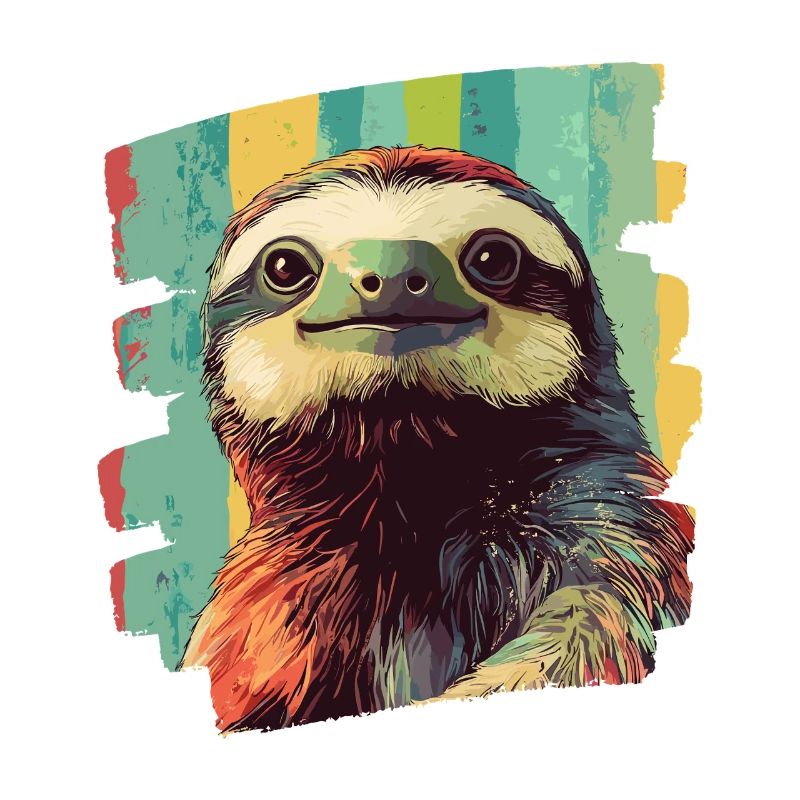 Faultier Retro