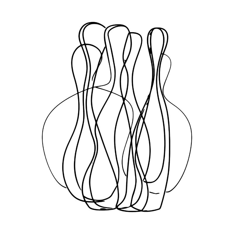 Bowling Line Art