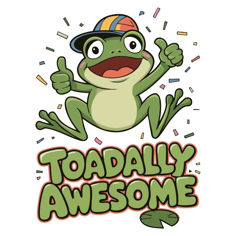 Toadally Awesome Frosch-Grafik