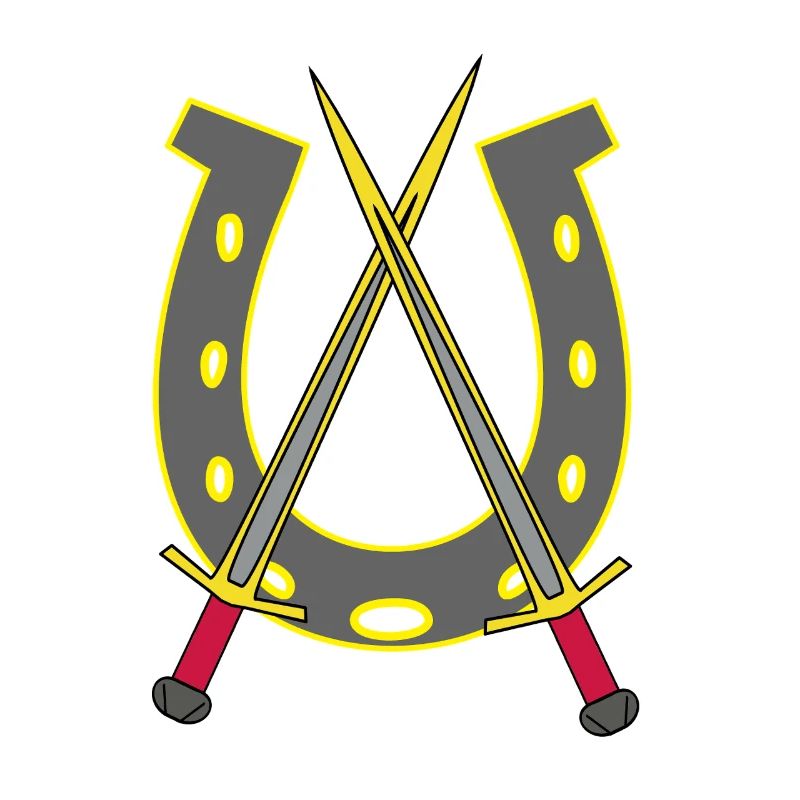 Chevalier médiéval épée épées fer à cheval