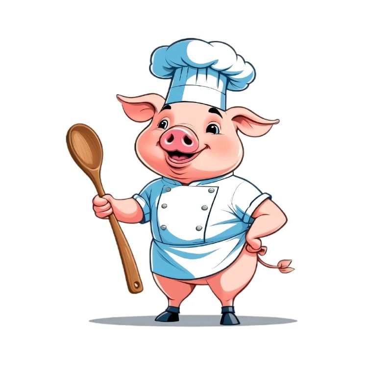 Kochender Schweinechef