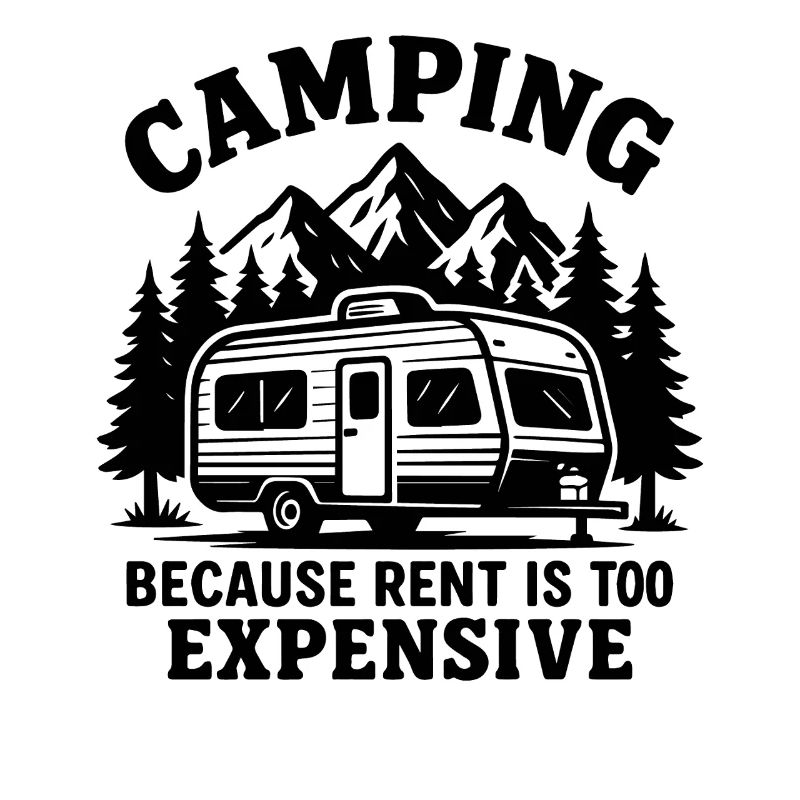 Lustiger Camper Spruch Design