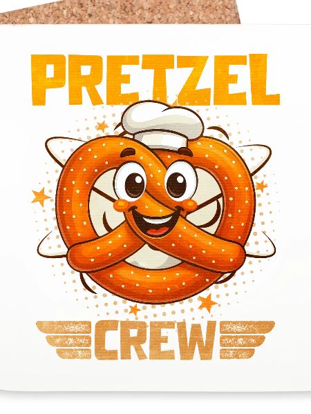 Bretzel Pretzel Bäcker mit Lächeln