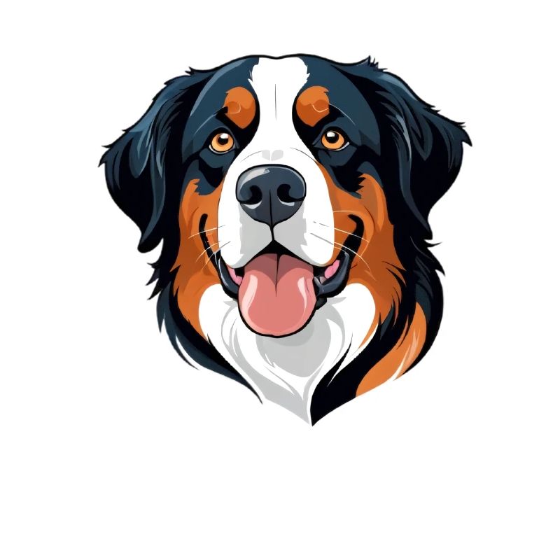 Motif de chien avec une expression vive
