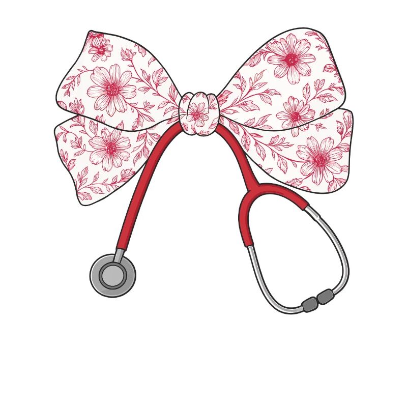 Krankenschwester, Stethoskop, Schleife