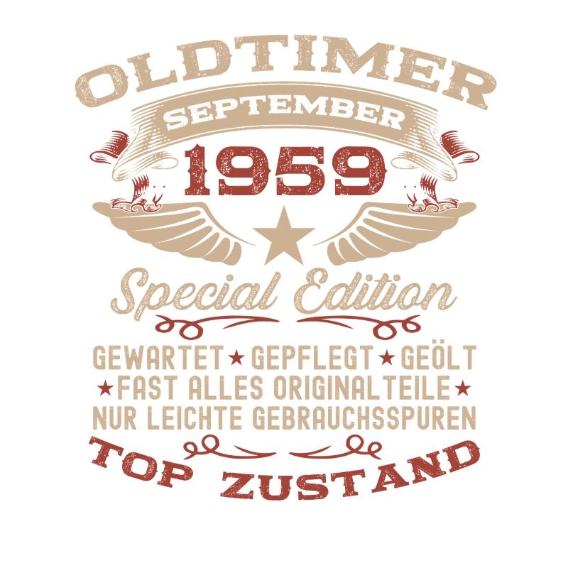 66. Geburtstag Geschenk Oldtimer September 1959