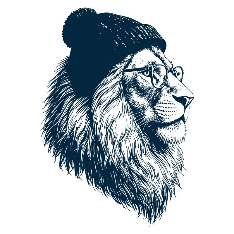 Hipster Löwe