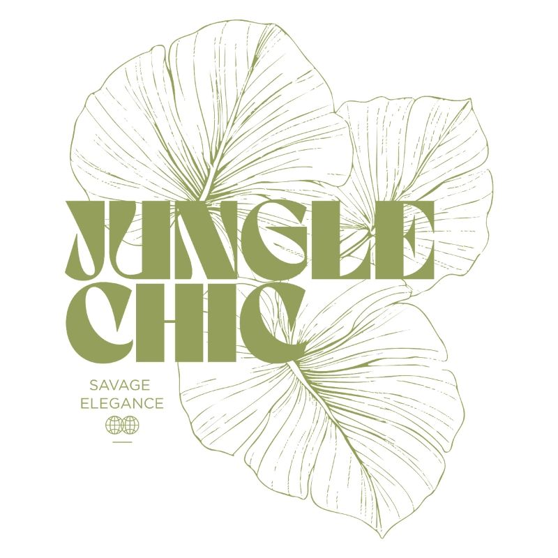 Conception d’aventure de feuille de jungle