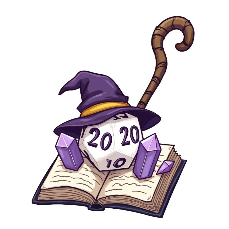 D20 avec Magic Hat sur Magic Book – Fantasy
