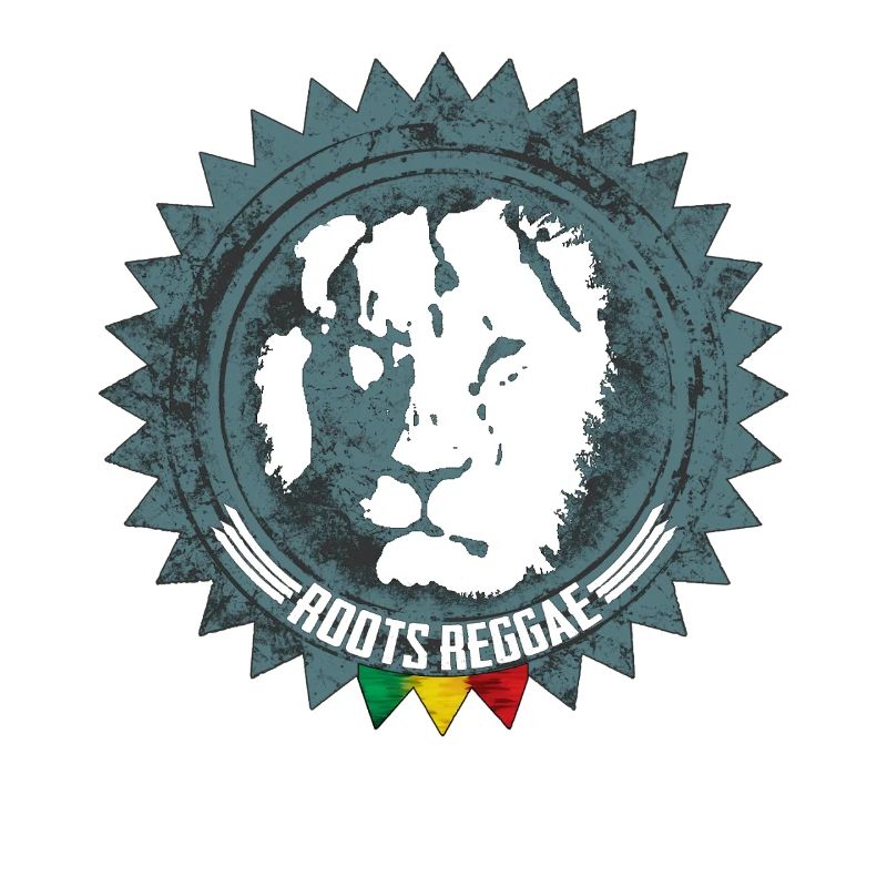 Rootsreggae Abzeichen Logo mit Löwe
