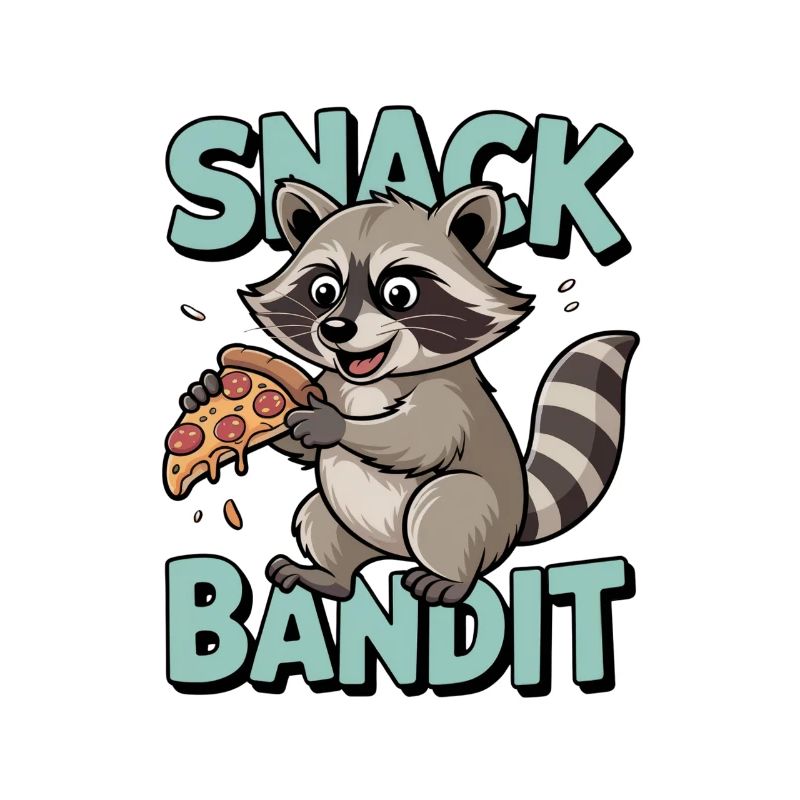 Waschbär Humor – Snack Bandit