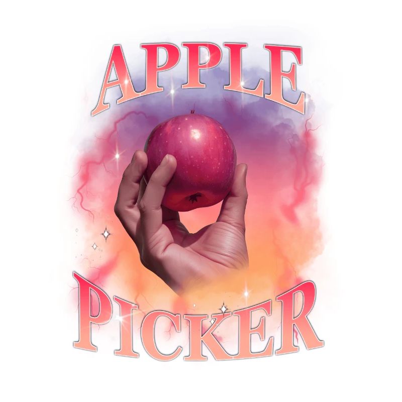 Apple Picker Retro Sunset