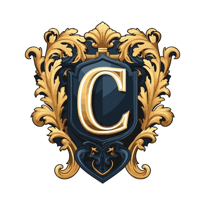 C Buchstabe Name Krone