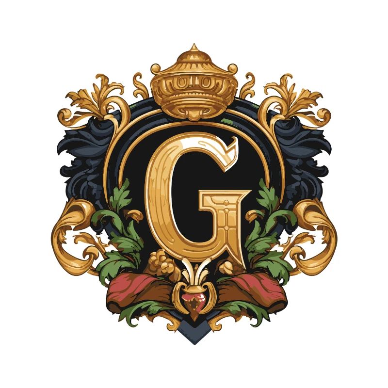 G Buchstabe Name Krone
