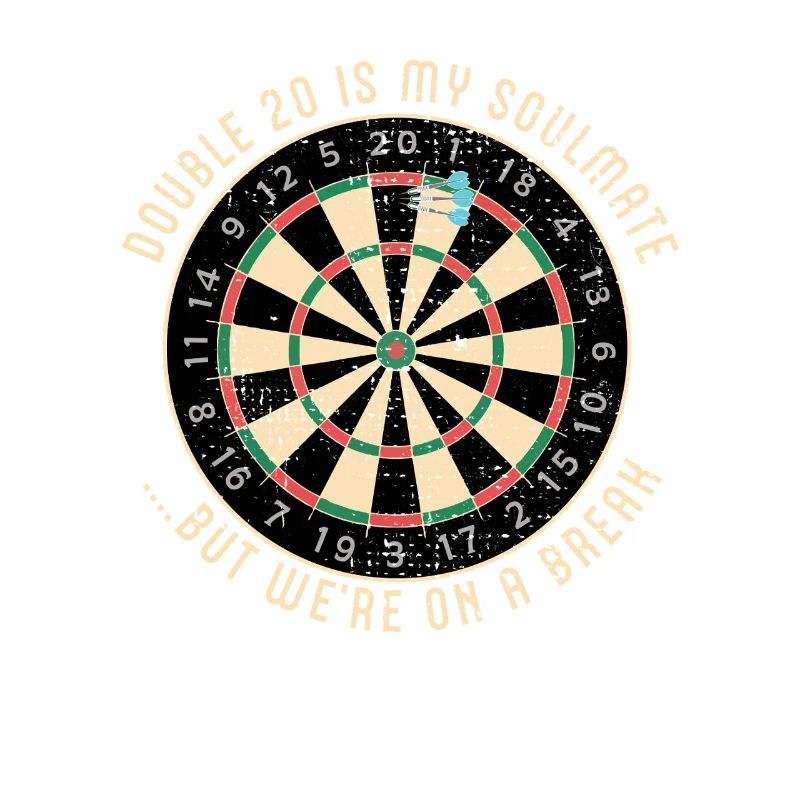 Double 20 Breakup Dartscheibe