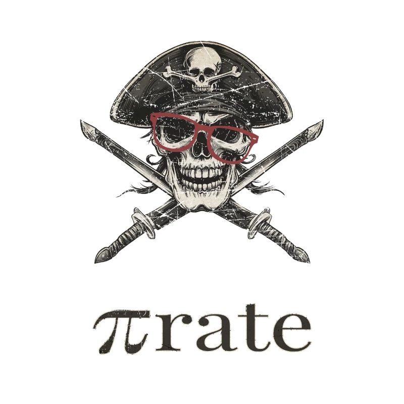 Piratenschädel Brille Säbel