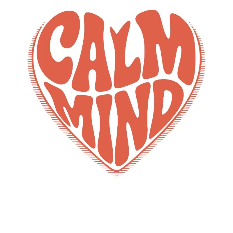 Calm Mind – Retro Herz Design
