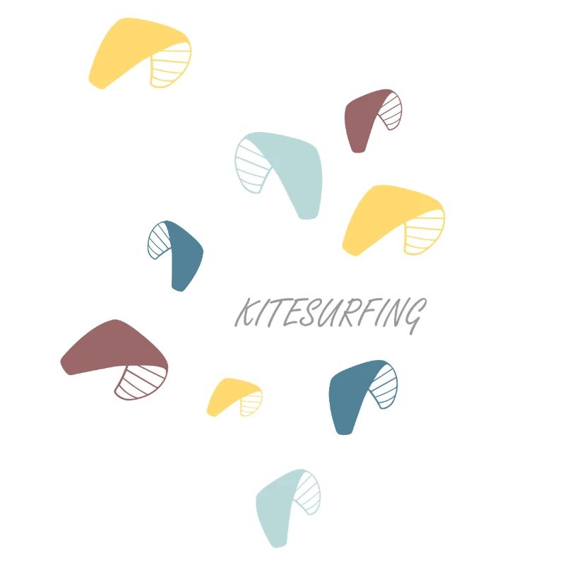 Kitesurfen Pastell Muster