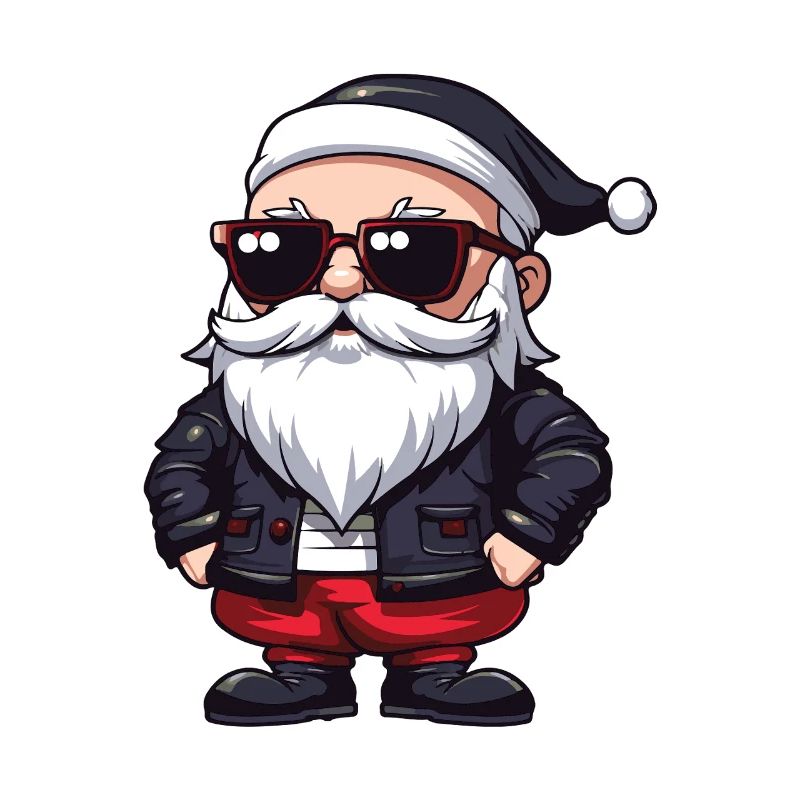 Weihnachtsmann Comic Santa
