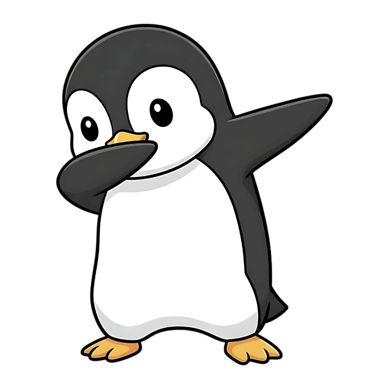 Dabbing Pinguin