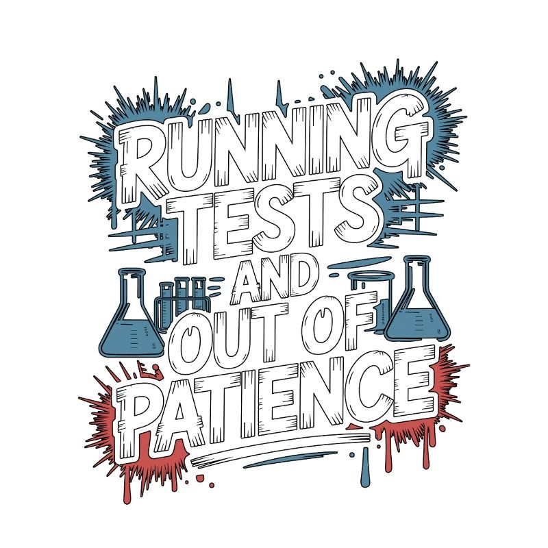 Lab Technician Running Tests And Laboratory Work