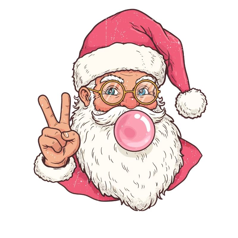 Weihnachtsmann Bubble Gum