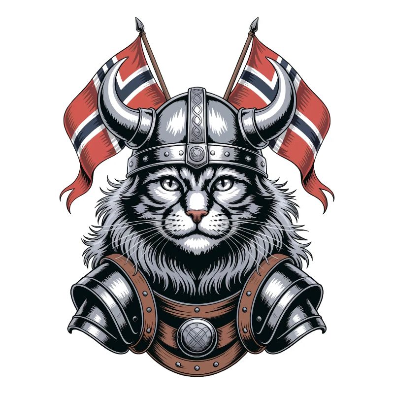 Norwegen Katze Wikinger
