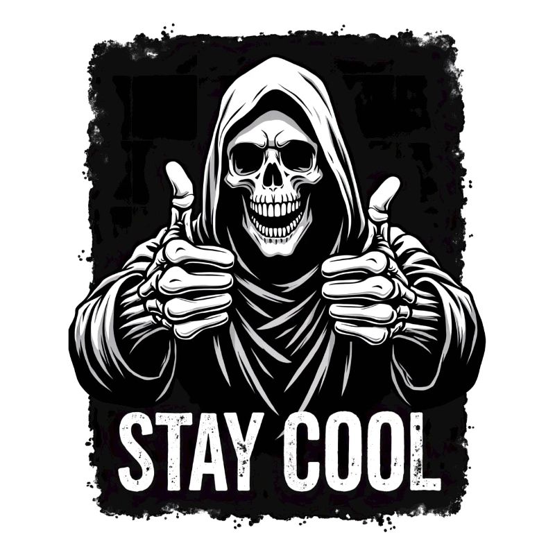 Stay Cool Grim Reaper Skull