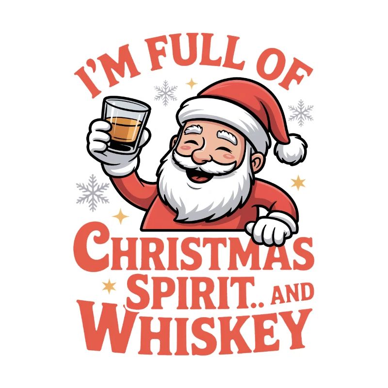 Weihnachts-Whiskey-Weihnachtsgeist