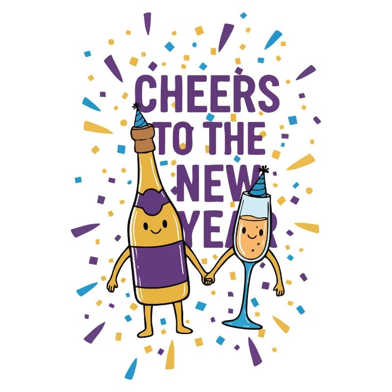 Prost auf die Neujahrsfeier