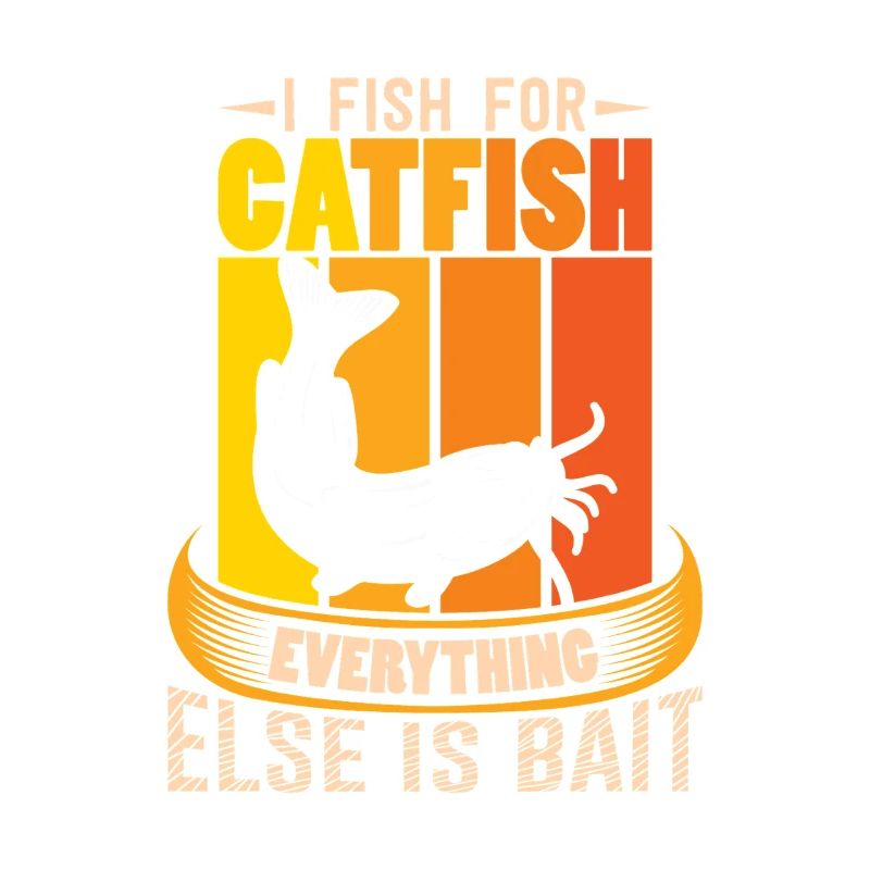 Poisson-chat pêcheur poisson-chat pêchent le poisson-chat